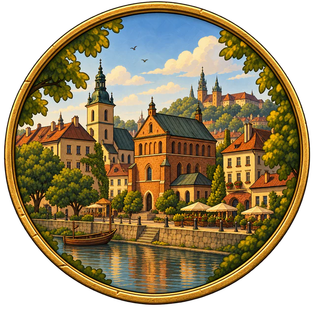 Ilustracja krakowskiego Kazimierza